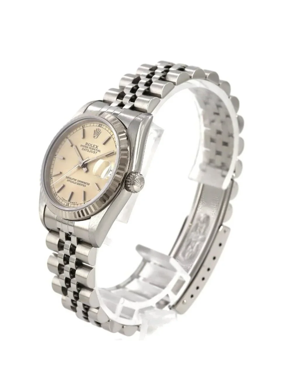 Rolex Datejust Stainless Steel White Gold Automatic
